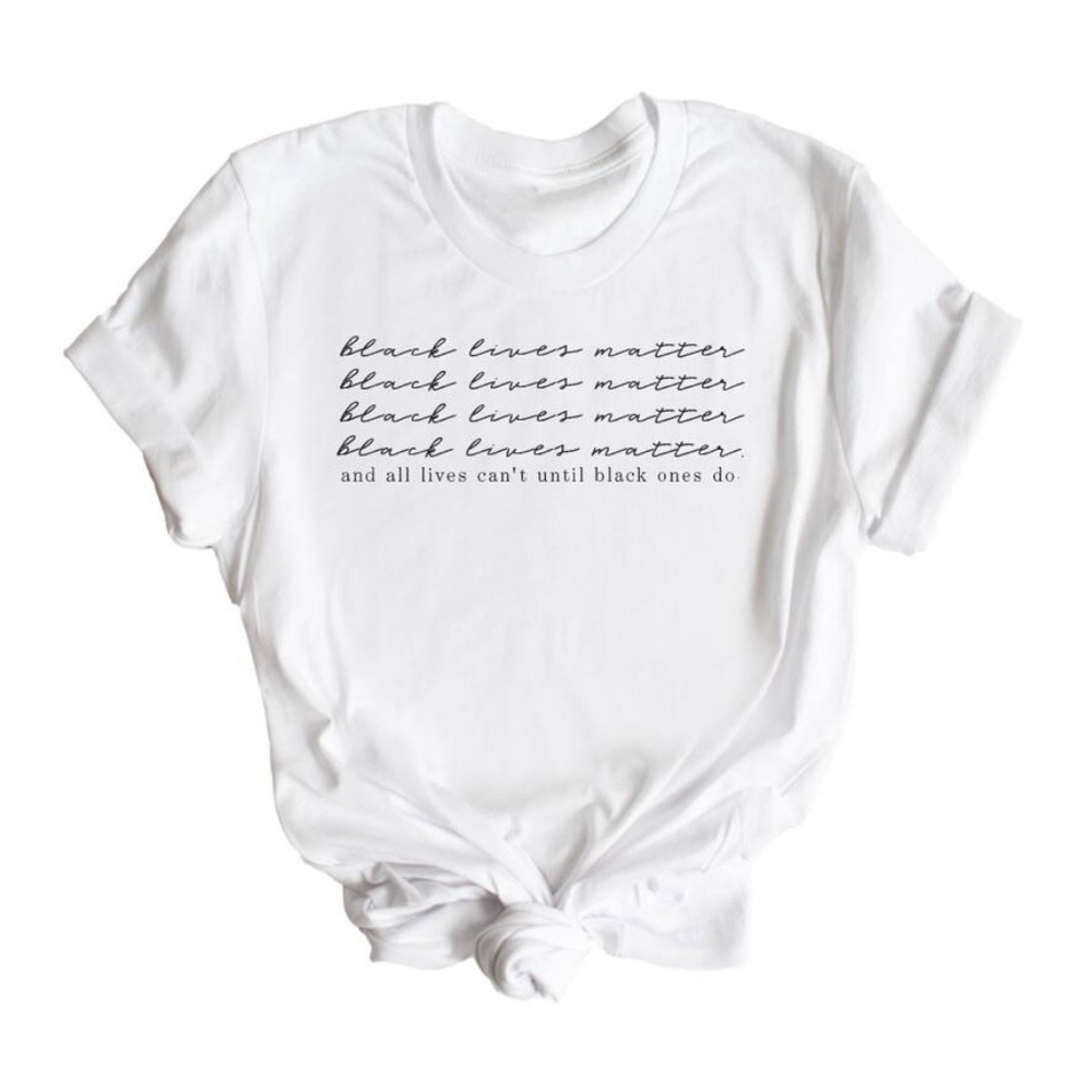Black Lives Matter White Tee
